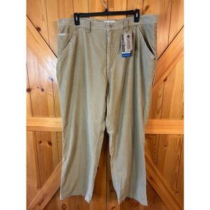 Columbia Beige Corduroy Utilty Pants NWT Size 44 (5401)